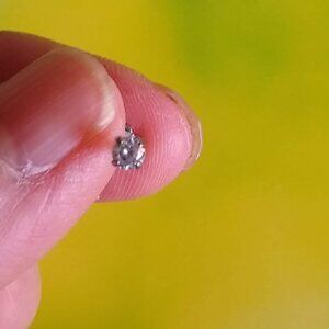 hypoallergenic cartilage piercing stud flat back